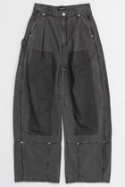 【メゾンスペシャル/MAISON SPECIAL】のPainter Military Curve Pants/ペインターミリタリーカーブパンツ BLK(ブラック)|ID:prp329100004290098