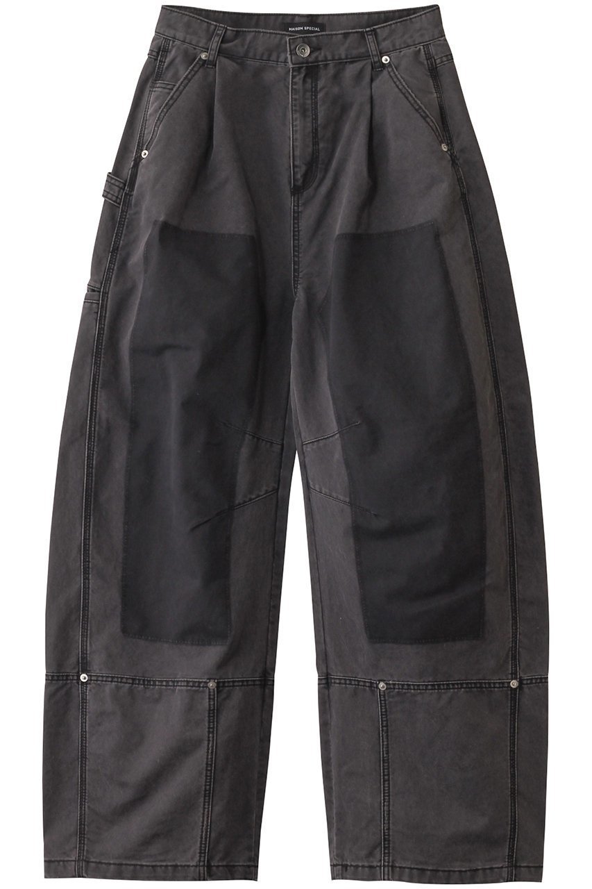 【メゾンスペシャル/MAISON SPECIAL】のPainter Military Curve Pants/ペインターミリタリーカーブパンツ インテリア・キッズ・メンズ・レディースファッション・服の通販 founy(ファニー) 　ファッション　Fashion　レディースファッション　Fashion for Women　パンツ　Pants & Trousers　ガーリー　Girly, Feminine Style　フラワー　Flower, Floral　ループ　Loop, Loop Knit　レース　Lace, Lace Fabric　おすすめ　Recommended / Our Picks　BLK(ブラック)|ID: prp329100004290098 ipo3291000000032909982