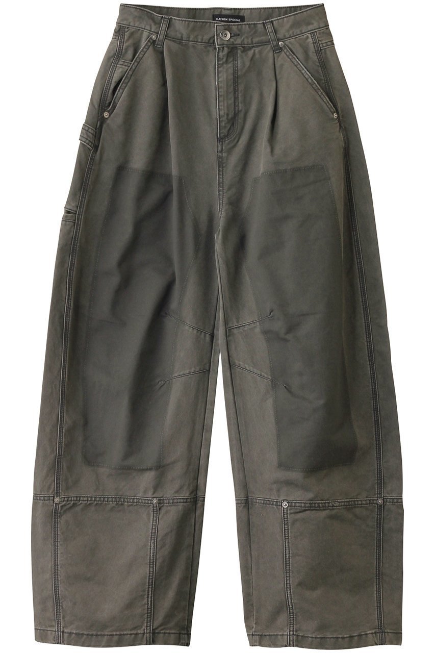 【メゾンスペシャル/MAISON SPECIAL】のPainter Military Curve Pants/ペインターミリタリーカーブパンツ インテリア・キッズ・メンズ・レディースファッション・服の通販 founy(ファニー) 　ファッション　Fashion　レディースファッション　Fashion for Women　パンツ　Pants & Trousers　ガーリー　Girly, Feminine Style　フラワー　Flower, Floral　ループ　Loop, Loop Knit　レース　Lace, Lace Fabric　おすすめ　Recommended / Our Picks　KHK(カーキ)|ID: prp329100004290098 ipo3291000000034910034