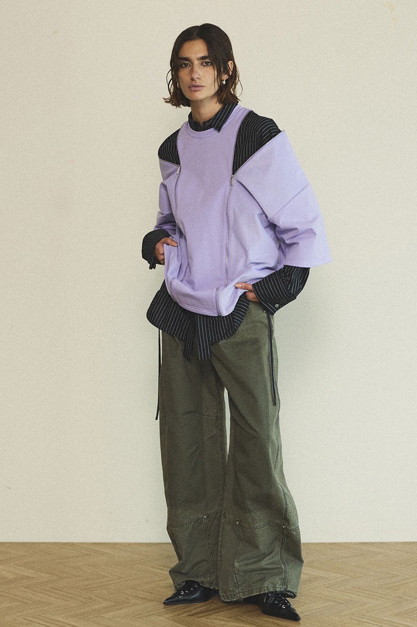 【メゾンスペシャル/MAISON SPECIAL】のPainter Military Curve Pants/ペインターミリタリーカーブパンツ 人気、トレンドファッション・服の通販 founy(ファニー) 　ファッション　Fashion　レディースファッション　Fashion for Women　パンツ　Pants & Trousers　ガーリー　Girly, Feminine Style　フラワー　Flower, Floral　ループ　Loop, Loop Knit　レース　Lace, Lace Fabric　おすすめ　Recommended / Our Picks　other-8|ID: prp329100004290098 ipo3291000000034910043