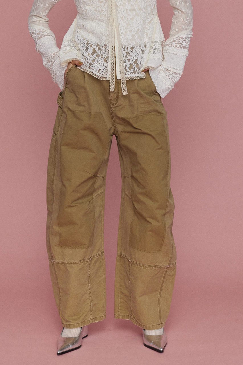 【メゾンスペシャル/MAISON SPECIAL】のPainter Military Curve Pants/ペインターミリタリーカーブパンツ 人気、トレンドファッション・服の通販 founy(ファニー) 　ファッション　Fashion　レディースファッション　Fashion for Women　パンツ　Pants & Trousers　ガーリー　Girly, Feminine Style　フラワー　Flower, Floral　ループ　Loop, Loop Knit　レース　Lace, Lace Fabric　おすすめ　Recommended / Our Picks　other-8|ID: prp329100004290098 ipo3291000000035629607