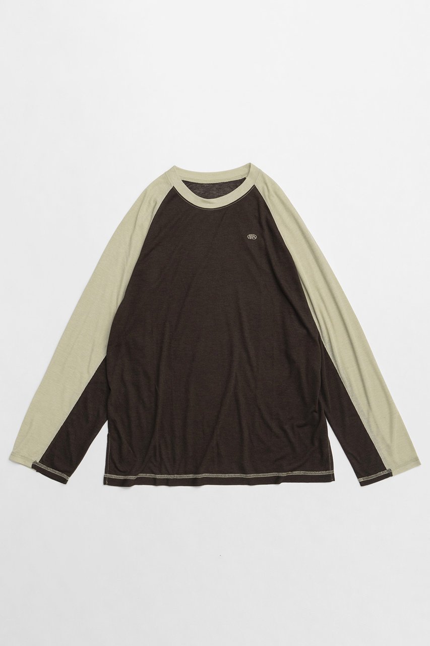 【メゾンスペシャル/MAISON SPECIAL】のSee-through Raglan/シースルーラグラン インテリア・キッズ・メンズ・レディースファッション・服の通販 founy(ファニー) 　ファッション　Fashion　レディースファッション　Fashion for Women　トップス・カットソー　Cut & Sew Tops　シャツ・ブラウス・オフィスカジュアル　Elegant Blouses & Button-Ups　ロングTシャツ・Tシャツ　Longline T-Shirts & Tees　カットソー・ベーシックTシャツ　Cut-and-Sewn Tops / Stretch Tees & Basics　おすすめ　Recommended / Our Picks　インナー　Innerwear　シアー　Sheer, See-Through　シルク　Silk, 100% Silk　スリーブ　Sleeve, Long Sleeve / Short Sleeve　ビッグ　Big, Oversized　ロング　Long, Long-Length　BRN(ブラウン)|ID: prp329100004290104 ipo3291000000032880040