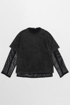 【メゾンスペシャル/MAISON SPECIAL】のMultiway Mesh Fabric Layered T-shirt/マルチウェイメッシュレイヤードTシャツ BLK(ブラック)|ID:prp329100004290105