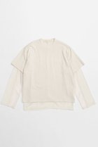 【メゾンスペシャル/MAISON SPECIAL】のMultiway Mesh Fabric Layered T-shirt/マルチウェイメッシュレイヤードTシャツ IVR(アイボリー)|ID:prp329100004290105