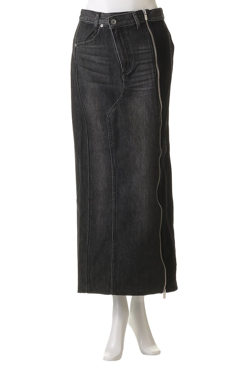 【メゾンスペシャル/MAISON SPECIAL】のZip Design Denim Combination Skirt/ジップデニムコンビスカート 人気、トレンドファッション・服の通販 founy(ファニー) 　ファッション　Fashion　レディースファッション　Fashion for Women　スカート　Skirts　ロングスカート　Long Skirts / Maxi & Midi Skirts　カットソー　Cut and Sewn Top　コンビ　Combo, Combination Style　ジップ　Zip, Zipper　スポーティ　Sporty, Casual Athletic　スリット　Slit, Slit Detail　デニム　Denim, Jeans Material　フロント　Front, Front Design　マキシ　Maxi, Full Length　リメイク　Remake, Reconstructed　ロング　Long, Long-Length　other-2|ID: prp329100004290106 ipo3291000000035710584