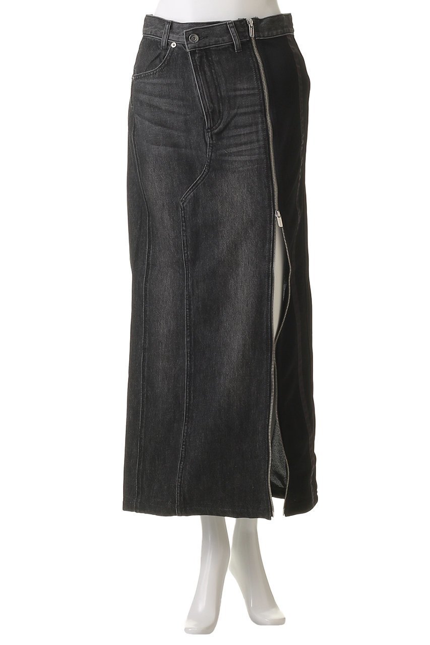 【メゾンスペシャル/MAISON SPECIAL】のZip Design Denim Combination Skirt/ジップデニムコンビスカート 人気、トレンドファッション・服の通販 founy(ファニー) 　ファッション　Fashion　レディースファッション　Fashion for Women　スカート　Skirts　ロングスカート　Long Skirts / Maxi & Midi Skirts　カットソー　Cut and Sewn Top　コンビ　Combo, Combination Style　ジップ　Zip, Zipper　スポーティ　Sporty, Casual Athletic　スリット　Slit, Slit Detail　デニム　Denim, Jeans Material　フロント　Front, Front Design　マキシ　Maxi, Full Length　リメイク　Remake, Reconstructed　ロング　Long, Long-Length　other-6|ID: prp329100004290106 ipo3291000000035710591