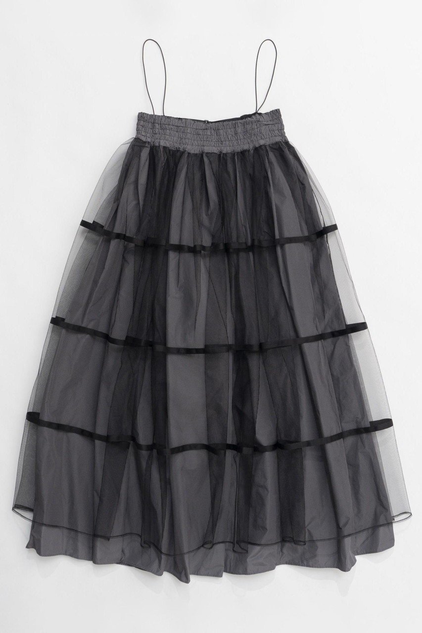 【メゾンスペシャル/MAISON SPECIAL】の2way Tulle Layered Plaid Pattern Volume Silhouette Skirt/2WAYチュールレイヤードチェックボリュームスカート 人気、トレンドファッション・服の通販 founy(ファニー) 　ファッション　Fashion　レディースファッション　WOMEN　スカート　Skirt　ロングスカート　Long Skirt　2025年　2025　A/W・秋冬　Aw・Autumn/Winter・Fw・Fall-Winter　S/S・春夏　Ss・Spring/Summer　タフタ　Taffeta　チェック　Check　チュール　Tulle　ロング　Long　夏　Summer　春　Spring　 other-1|ID: prp329100004290107 ipo3291000000029770997