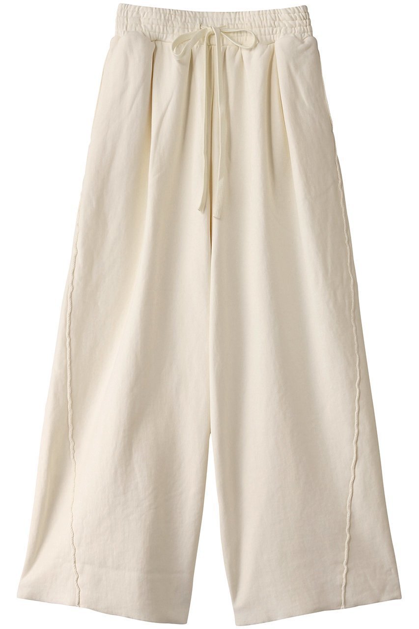 【メゾンスペシャル/MAISON SPECIAL】のTuck Gather Wide Silhouette Sweatpants/タックギャザースウェットワイドパンツ インテリア・キッズ・メンズ・レディースファッション・服の通販 founy(ファニー) 　ファッション　Fashion　レディースファッション　Fashion for Women　パンツ　Pants & Trousers　ギャザー　Gathered, Ruffled　ジャケット　Jacket, Outerwear　スウェット / スエット　Sweatshirt, Sweatwear　スタイリッシュ　Stylish, Fashionable　ドローストリング　Drawstring, Pull Cord　フィット　Fit, Slim Fit　リラックス　Relax, Relaxed Fit　おすすめ　Recommended / Our Picks　O.WHT(オフホワイト)|ID: prp329100004290109 ipo3291000000032919586