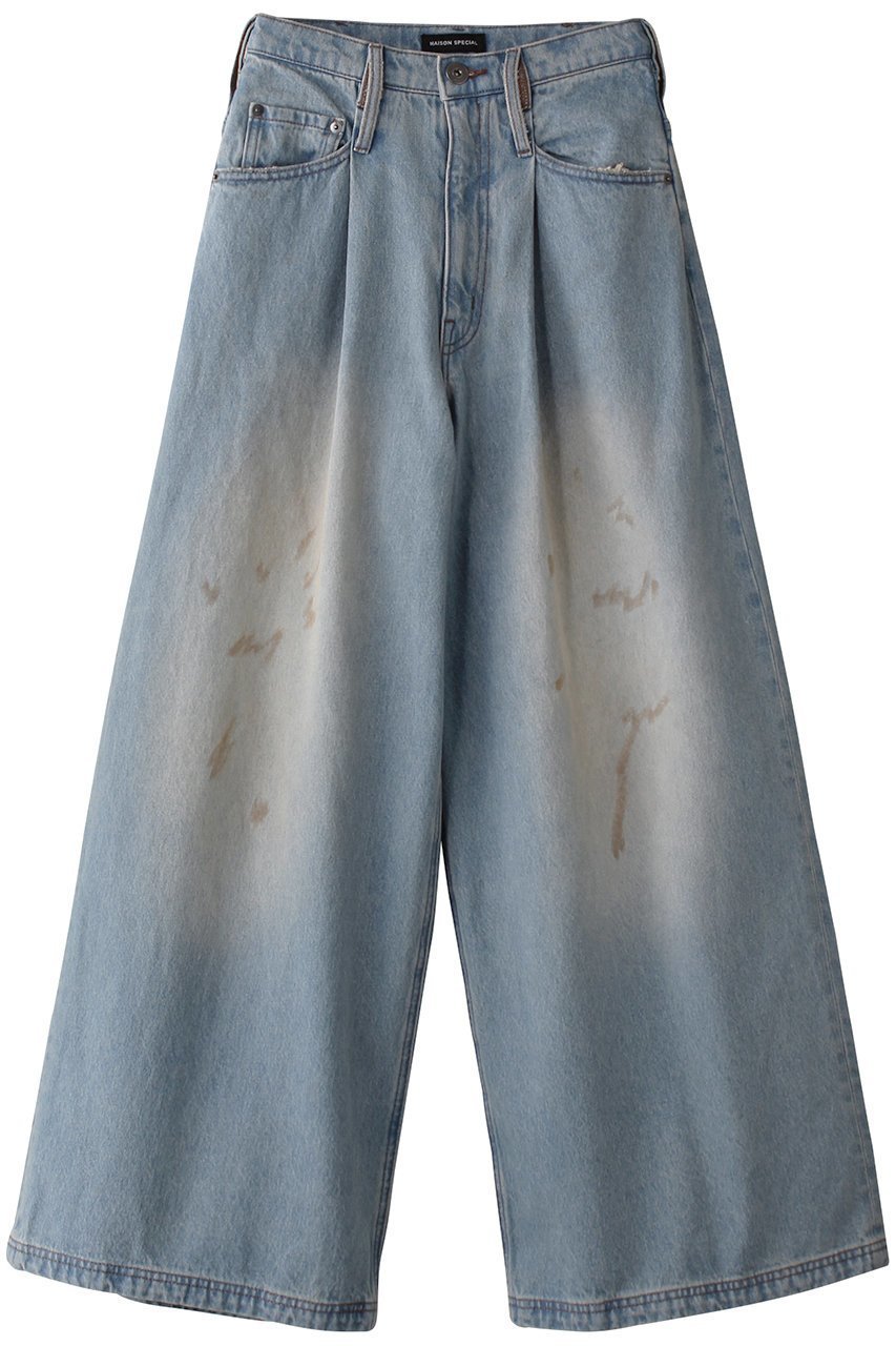 【メゾンスペシャル/MAISON SPECIAL】のWaist Tuck Wide Denim Pants/ウエストタックワイドデニムパンツ 人気、トレンドファッション・服の通販 founy(ファニー) 　ファッション　Fashion　レディースファッション　Fashion for Women　パンツ　Pants & Trousers　デニムパンツ・ジーンズ・美脚デニム　Denim Jeans & Pants　ヴィンテージ　Vintage Style　シンプル　Simple, Minimal　ジャケット　Jacket, Outerwear　セットアップ　Set-Up, Coordinated Outfit　デニム　Denim, Jeans Material　リラックス　Relax, Relaxed Fit　ワイド　Wide, Wide Fit　 other-1|ID: prp329100004290110 ipo3291000000032924071