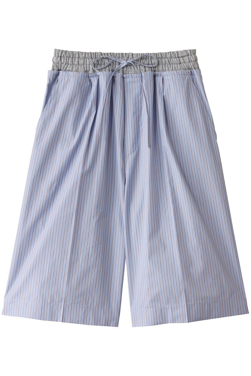 【メゾンスペシャル/MAISON SPECIAL】のDouble Waist Easy Half Pants/ダブルウエストイージーハーフパンツ インテリア・キッズ・メンズ・レディースファッション・服の通販 founy(ファニー) 　ファッション　Fashion　レディースファッション　Fashion for Women　パンツ　Pants & Trousers　ショートパンツ・ハーフパンツ　High-Waisted & Relaxed Shorts　春　Spring　ショート　Short, Short Length　シンプル　Simple, Minimal　ジャケット　Jacket, Outerwear　スウェット / スエット　Sweatshirt, Sweatwear　スタイリッシュ　Stylish, Fashionable　セットアップ　Set-Up, Coordinated Outfit　ダブル　Double, Double-Breasted　フィット　Fit, Slim Fit　リラックス　Relax, Relaxed Fit　S/S・春夏　SS, Spring/Summer, Warm Season　おすすめ　Recommended / Our Picks　夏　Summer　BLU(ブルー)|ID: prp329100004290111 ipo3291000000032924204