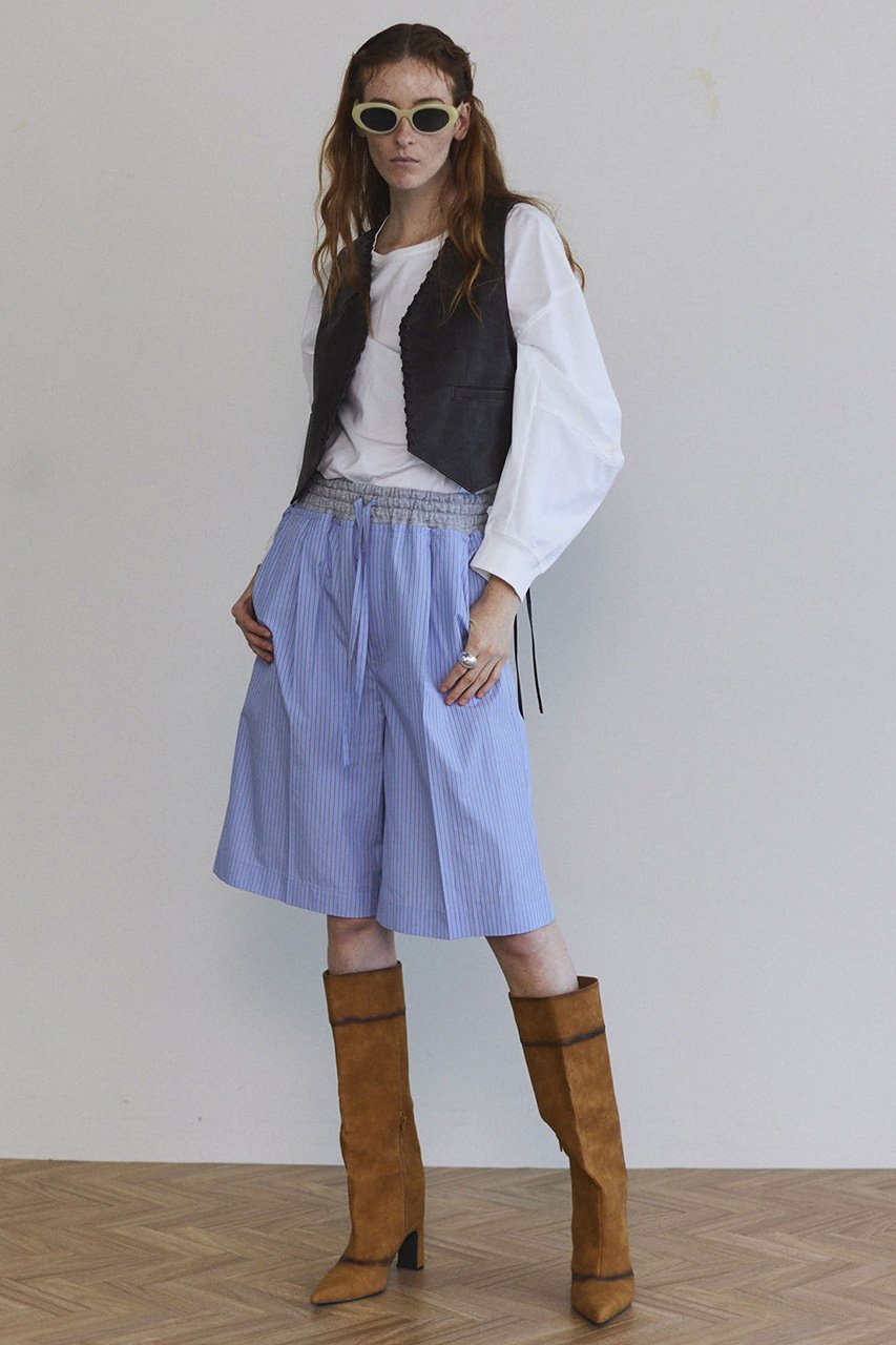 【メゾンスペシャル/MAISON SPECIAL】のDouble Waist Easy Half Pants/ダブルウエストイージーハーフパンツ 人気、トレンドファッション・服の通販 founy(ファニー) 　ファッション　Fashion　レディースファッション　Fashion for Women　パンツ　Pants & Trousers　ショートパンツ・ハーフパンツ　High-Waisted & Relaxed Shorts　春　Spring　ショート　Short, Short Length　シンプル　Simple, Minimal　ジャケット　Jacket, Outerwear　スウェット / スエット　Sweatshirt, Sweatwear　スタイリッシュ　Stylish, Fashionable　セットアップ　Set-Up, Coordinated Outfit　ダブル　Double, Double-Breasted　フィット　Fit, Slim Fit　リラックス　Relax, Relaxed Fit　S/S・春夏　SS, Spring/Summer, Warm Season　おすすめ　Recommended / Our Picks　夏　Summer　other-8|ID: prp329100004290111 ipo3291000000032924282
