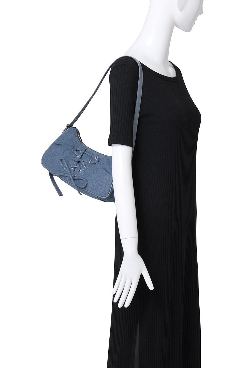 【メゾンスペシャル/MAISON SPECIAL】のLace Up Denim Saddle Bag/レースアップデニムサドルバッグ 人気、トレンドファッション・服の通販 founy(ファニー) 　ファッション　Fashion　レディースファッション　Fashion for Women　バッグ　Bags　サテン　Satin, Glossy Fabric　ショルダー　Shoulder, Shoulder Strap　デニム　Denim, Jeans Material　トレンド　Trend, Trending Now　バランス　Balance, Style Balance　other-3|ID: prp329100004290129 ipo3291000000035053849