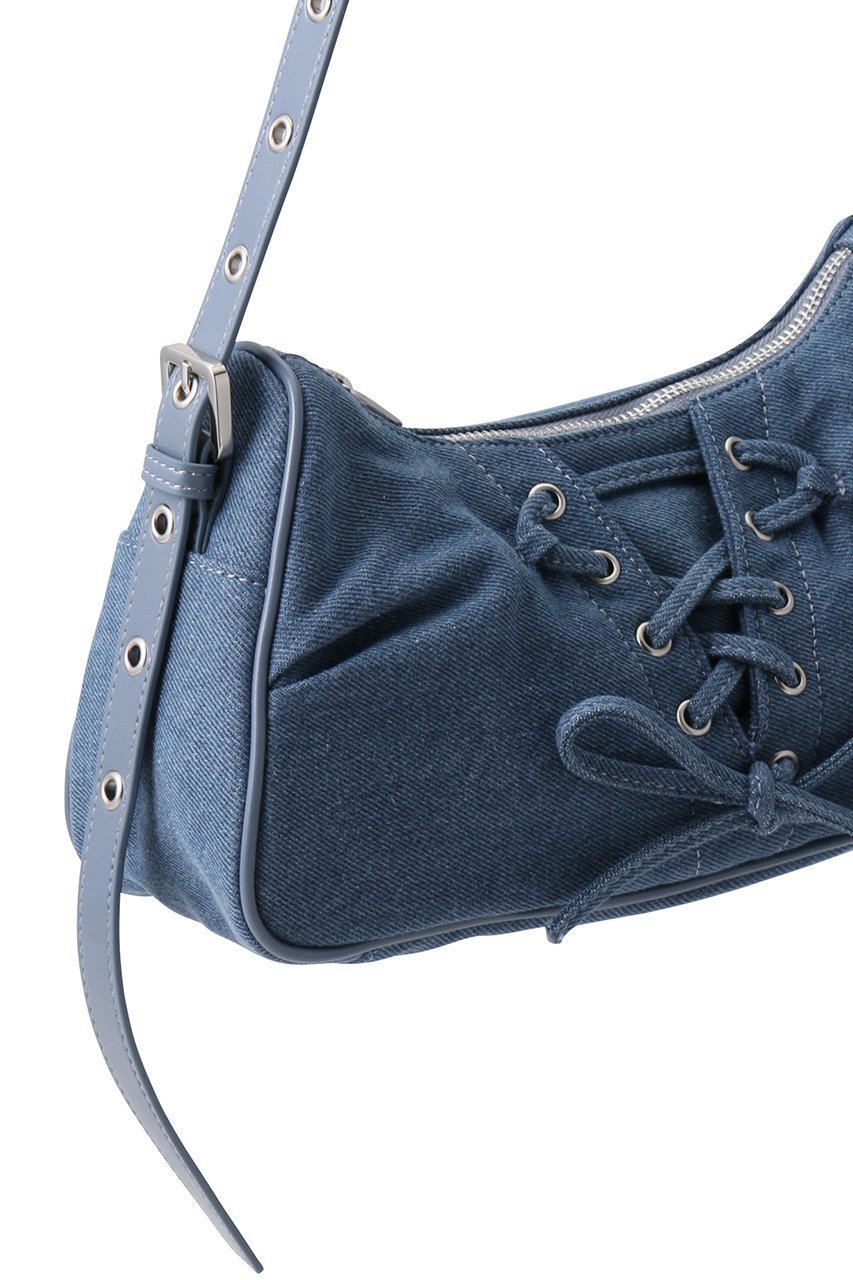 【メゾンスペシャル/MAISON SPECIAL】のLace Up Denim Saddle Bag/レースアップデニムサドルバッグ 人気、トレンドファッション・服の通販 founy(ファニー) 　ファッション　Fashion　レディースファッション　Fashion for Women　バッグ　Bags　サテン　Satin, Glossy Fabric　ショルダー　Shoulder, Shoulder Strap　デニム　Denim, Jeans Material　トレンド　Trend, Trending Now　バランス　Balance, Style Balance　other-5|ID: prp329100004290129 ipo3291000000035053851