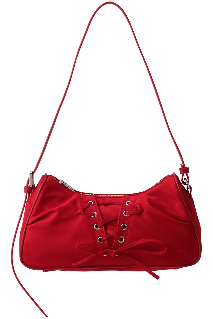 【メゾンスペシャル/MAISON SPECIAL】のLace Up Saddle Bag/レースアップサドルバッグ インテリア・キッズ・メンズ・レディースファッション・服の通販 founy(ファニー) 　ファッション　Fashion　レディースファッション　Fashion for Women　バッグ　Bags　サテン　Satin, Glossy Fabric　ショルダー　Shoulder, Shoulder Strap　デニム　Denim, Jeans Material　トレンド　Trend, Trending Now　バランス　Balance, Style Balance　エレガント 上品　Elegant　RED(レッド)|ID: prp329100004290130 ipo3291000000032784295