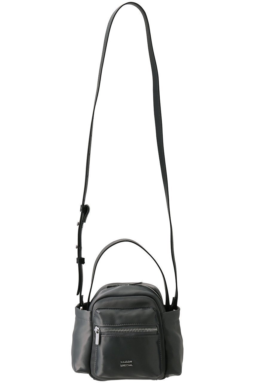 【メゾンスペシャル/MAISON SPECIAL】のOut Pocket Square Bag/アウトポケットスクエアバッグ インテリア・キッズ・メンズ・レディースファッション・服の通販 founy(ファニー) 　ファッション　Fashion　レディースファッション　Fashion for Women　バッグ　Bags　サテン　Satin, Glossy Fabric　ショルダー　Shoulder, Shoulder Strap　バランス　Balance, Style Balance　フォルム　Silhouette, Form　ポケット　Pocket, Pocket Detail　GRY(グレー)|ID: prp329100004290134 ipo3291000000032783671