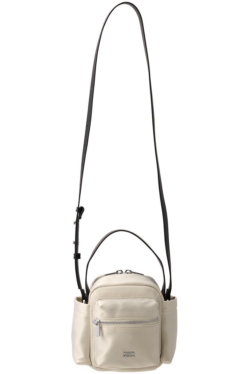 【メゾンスペシャル/MAISON SPECIAL】のOut Pocket Square Bag/アウトポケットスクエアバッグ インテリア・キッズ・メンズ・レディースファッション・服の通販 founy(ファニー) 　ファッション　Fashion　レディースファッション　Fashion for Women　バッグ　Bags　サテン　Satin, Glossy Fabric　ショルダー　Shoulder, Shoulder Strap　バランス　Balance, Style Balance　フォルム　Silhouette, Form　ポケット　Pocket, Pocket Detail　WHT(ホワイト)|ID: prp329100004290134 ipo3291000000035053679