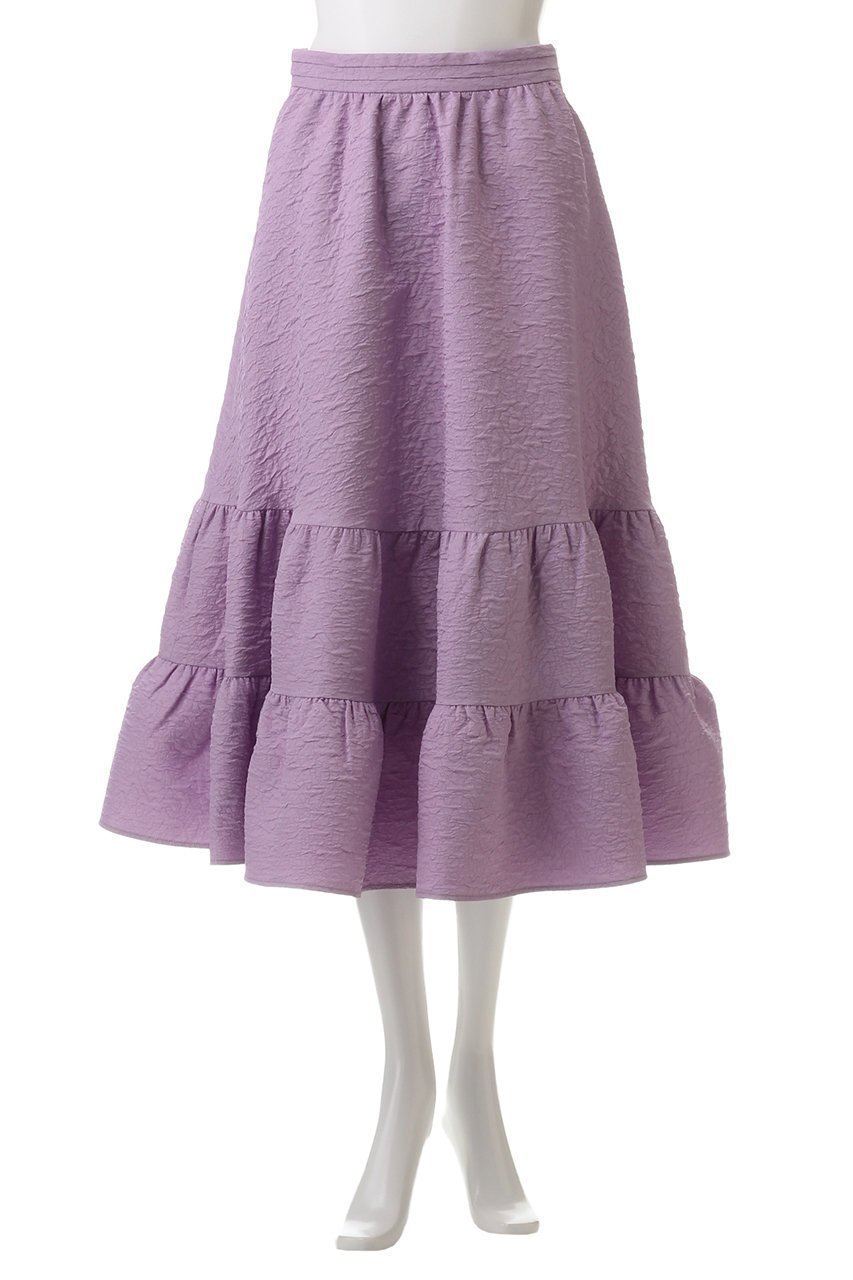 【アルアバイル/allureville】の【Loulou Willoughby】ジャガードティアードスカート 人気、トレンドファッション・服の通販 founy(ファニー) 　ファッション　Fashion　レディースファッション　Fashion for Women　スカート　Skirts　ティアードスカート　Tiered Skirts　ロングスカート　Long Skirts / Maxi & Midi Skirts　エレガント 上品　Elegant　ギャザー　Gathered, Ruffled　シンプル　Simple, Minimal　ジャカード／ジャガード　Jacquard, Woven Pattern　ロング　Long, Long-Length　other-2|ID: prp329100004290149 ipo3291000000032823213