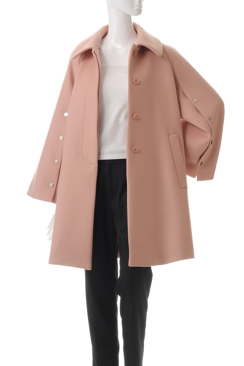 【アルアバイル/allureville】の【Loulou Willoughby】シャルムビーバーステンカラーコート 人気、トレンドファッション・服の通販 founy(ファニー) 　ファッション　Fashion　レディースファッション　Fashion for Women　アウター　Coat / Outerwear Collection　コート・ロングコート・ピーコート　Long Coats, Peacoats & More　ドット　Polka Dot, Dot Pattern　フレア　Flare, Flared　ロング　Long, Long-Length　エレガント 上品　Elegant　冬　Winter / This Winter　other-8|ID: prp329100004290150 ipo3291000000032935768