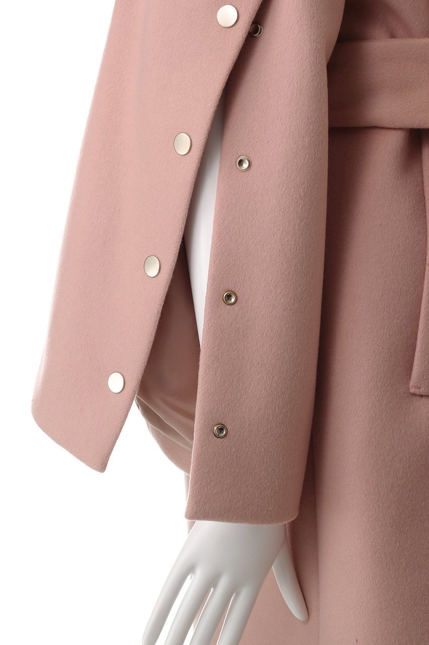 【アルアバイル/allureville】の【Loulou Willoughby】シャルムビーバーステンカラーコート 人気、トレンドファッション・服の通販 founy(ファニー) 　ファッション　Fashion　レディースファッション　Fashion for Women　アウター　Coat / Outerwear Collection　コート・ロングコート・ピーコート　Long Coats, Peacoats & More　ドット　Polka Dot, Dot Pattern　フレア　Flare, Flared　ロング　Long, Long-Length　エレガント 上品　Elegant　再入荷　Restock / Back in Stock　冬　Winter / This Winter　other-6|ID: prp329100004290150 ipo3291000000035055170