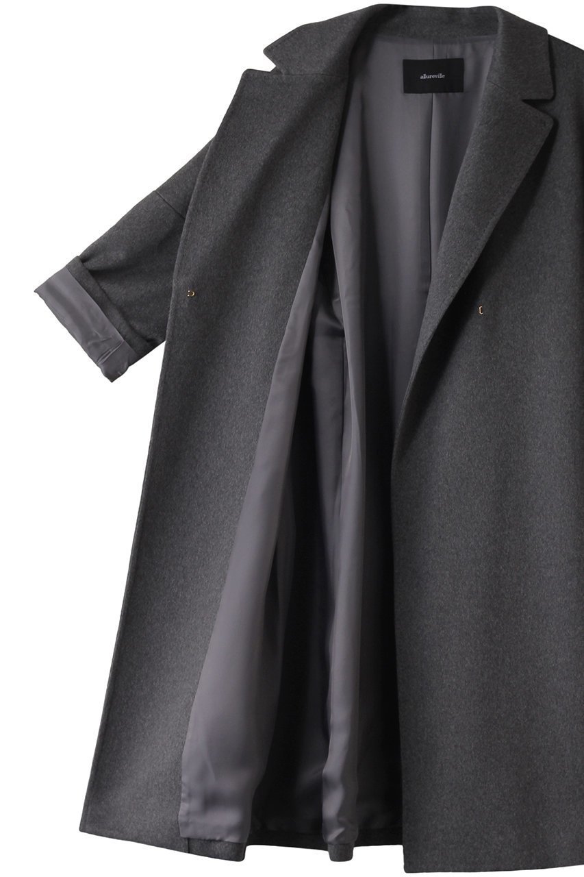 【アルアバイル/allureville】のカシミヤビーバーコート 人気、トレンドファッション・服の通販 founy(ファニー) 　ファッション　Fashion　レディースファッション　Fashion for Women　アウター　Coat / Outerwear Collection　コート・ロングコート・ピーコート　Long Coats, Peacoats & More　おすすめ　Recommended / Our Picks　なめらか　Smooth, Silky Texture　ショルダー　Shoulder, Shoulder Strap　シンプル　Simple, Minimal　マニッシュ　Mannish, Boyish　ロング　Long, Long-Length　エレガント 上品　Elegant　定番　Standard, Basic Item　other-6|ID: prp329100004290151 ipo3291000000035653661