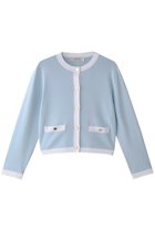 【アルアバイル/allureville】の【Loulou Willoughby】バイカラーコンパクトCD A 人気、トレンドファッション・服の通販 founy(ファニー) ファッション Fashion レディースファッション Fashion for Women トップス・カットソー Cut & Sew Tops ニット Knit Tops & Sweaters カーディガン・羽織り Layered Style Cardigans カーディガン Cardigan, Knitwear ジャケット Jacket, Outerwear デニム Denim, Jeans Material エレガント 上品 Elegant thumbnail ライトブルー|ID: prp329100004290155 ipo3291000000032940988