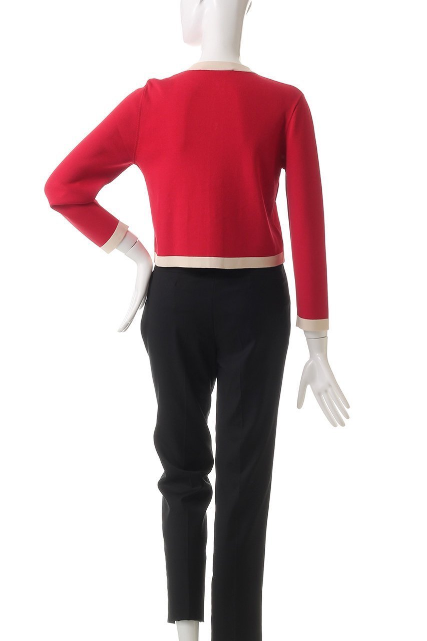 【アルアバイル/allureville】の【Loulou Willoughby】バイカラーコンパクトCD A 人気、トレンドファッション・服の通販 founy(ファニー) 　ファッション　Fashion　レディースファッション　Fashion for Women　トップス・カットソー　Cut & Sew Tops　ニット　Knit Tops & Sweaters　カーディガン・羽織り　Layered Style Cardigans　カーディガン　Cardigan, Knitwear　ジャケット　Jacket, Outerwear　デニム　Denim, Jeans Material　エレガント 上品　Elegant　other-4|ID: prp329100004290155 ipo3291000000032941015