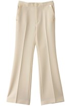 【アルアバイル/allureville】の【Loulou Willoughby】ダブルクロスストレッチパンツ 人気、トレンドファッション・服の通販 founy(ファニー) ファッション Fashion レディースファッション Fashion for Women パンツ Pants & Trousers ストレッチ Stretch, Stretchy Fabric センター Center, Center Line フレア Flare, Flared ポケット Pocket, Pocket Detail ロング Long, Long-Length エレガント 上品 Elegant thumbnail アイボリー|ID: prp329100004290158 ipo3291000000032916991