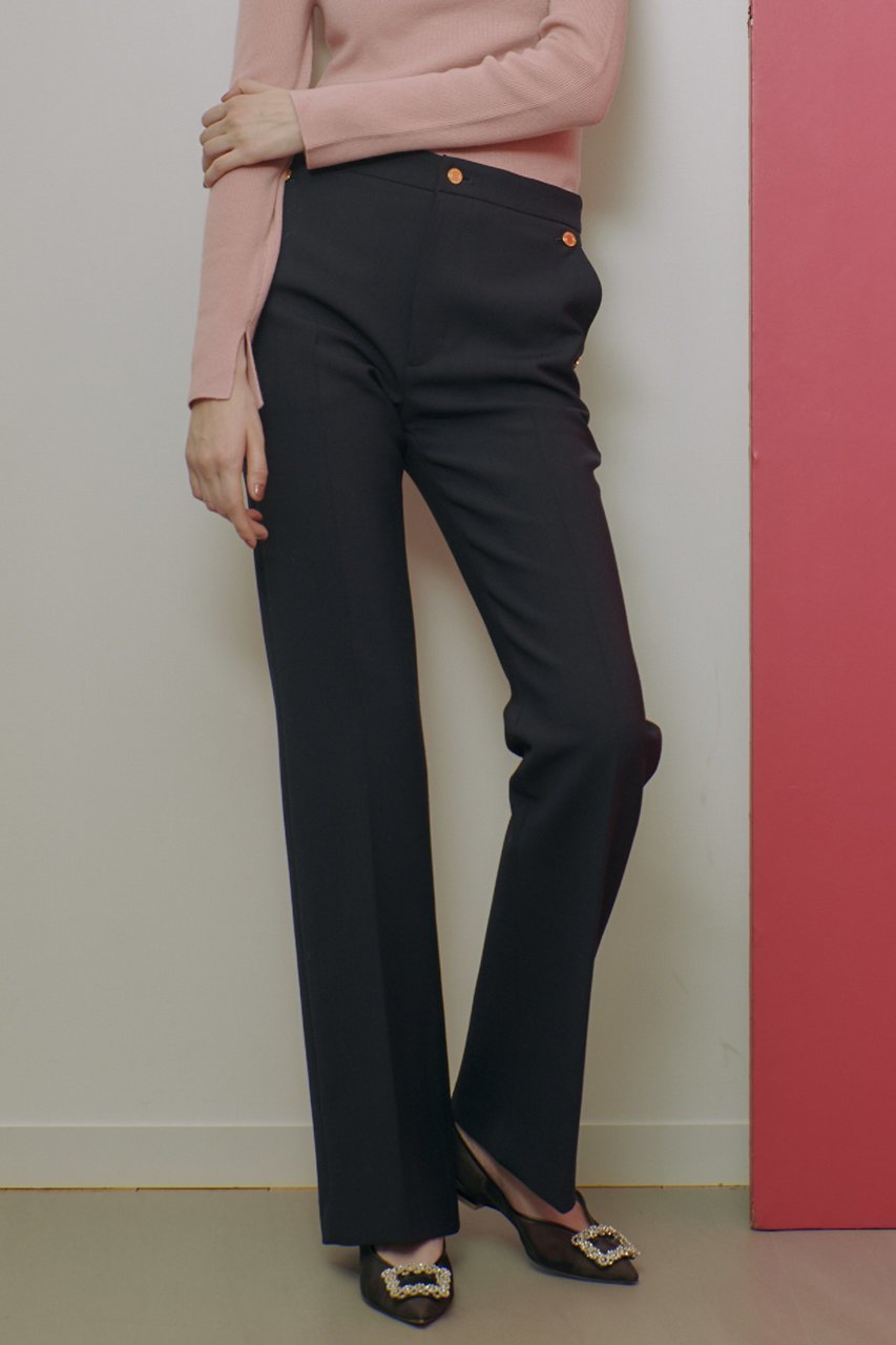 【アルアバイル/allureville】の【Loulou Willoughby】ダブルクロスストレッチパンツ 人気、トレンドファッション・服の通販 founy(ファニー) 　ファッション　Fashion　レディースファッション　Fashion for Women　パンツ　Pants & Trousers　ストレッチ　Stretch, Stretchy Fabric　センター　Center, Center Line　フレア　Flare, Flared　ポケット　Pocket, Pocket Detail　ロング　Long, Long-Length　エレガント 上品　Elegant　other-7|ID: prp329100004290158 ipo3291000000035419535