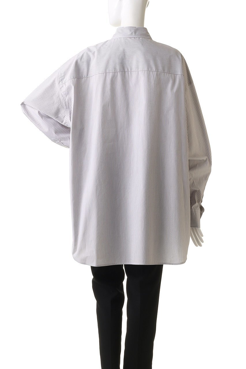 【エリオポール/heliopole】のボタンダウンビッグシャツ 人気、トレンドファッション・服の通販 founy(ファニー) 　ファッション　Fashion　レディースファッション　Fashion for Women　トップス・カットソー　Cut & Sew Tops　シャツ・ブラウス・オフィスカジュアル　Elegant Blouses & Button-Ups　ストライプ　Stripe, Striped Pattern　スリーブ　Sleeve, Long Sleeve / Short Sleeve　ベーシック　Basic, Essential　ロング　Long, Long-Length　定番　Standard, Basic Item　other-4|ID: prp329100004290161 ipo3291000000032909836