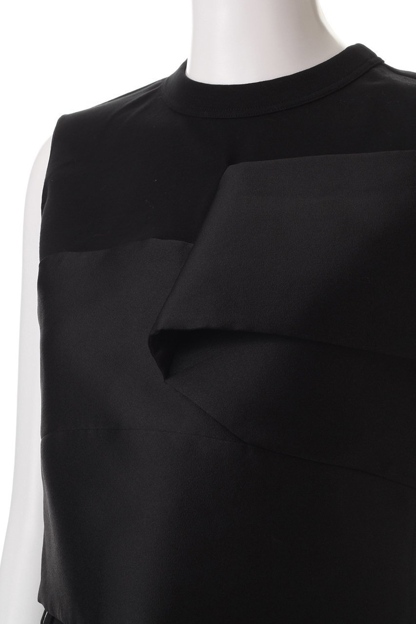【ジェイドット/j.】のオクタダブルクロスアシメクロップトップス 人気、トレンドファッション・服の通販 founy(ファニー) 　ファッション　Fashion　レディースファッション　WOMEN　トップス・カットソー　Tops/Tshirt　キャミソール / ノースリーブ　No Sleeves　シャツ/ブラウス　Shirts/Blouses　アシンメトリー　Asymmetry　エレガント 上品　Elegant　カットソー　Cut And Sew　クロップド　Cropped　コンパクト　Compact　セットアップ　Set Up　ノースリーブ　No Sleeve　other-5|ID: prp329100004290166 ipo3291000000031371417