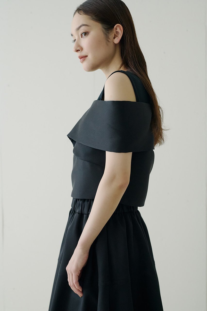 【ジェイドット/j.】のオクタダブルクロスアシメクロップトップス 人気、トレンドファッション・服の通販 founy(ファニー) 　ファッション　Fashion　レディースファッション　WOMEN　トップス・カットソー　Tops/Tshirt　キャミソール / ノースリーブ　No Sleeves　シャツ/ブラウス　Shirts/Blouses　アシンメトリー　Asymmetry　エレガント 上品　Elegant　カットソー　Cut And Sew　クロップド　Cropped　コンパクト　Compact　セットアップ　Set Up　ノースリーブ　No Sleeve　other-6|ID: prp329100004290166 ipo3291000000031371419