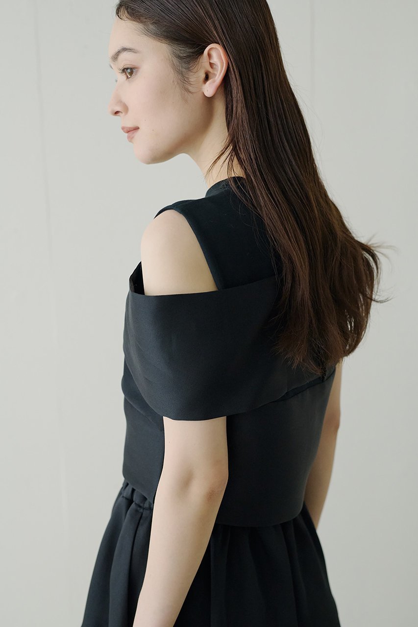【ジェイドット/j.】のオクタダブルクロスアシメクロップトップス 人気、トレンドファッション・服の通販 founy(ファニー) 　ファッション　Fashion　レディースファッション　WOMEN　トップス・カットソー　Tops/Tshirt　キャミソール / ノースリーブ　No Sleeves　シャツ/ブラウス　Shirts/Blouses　アシンメトリー　Asymmetry　エレガント 上品　Elegant　カットソー　Cut And Sew　クロップド　Cropped　コンパクト　Compact　セットアップ　Set Up　ノースリーブ　No Sleeve　other-8|ID: prp329100004290166 ipo3291000000031371423