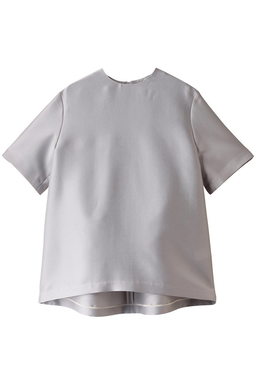 【ジェイドット/j.】のオクタダブルクロスバックタックブラウス インテリア・キッズ・メンズ・レディースファッション・服の通販 founy(ファニー) 　ファッション　Fashion　レディースファッション　Fashion for Women　トップス・カットソー　Cut & Sew Tops　シャツ・ブラウス・オフィスカジュアル　Elegant Blouses & Button-Ups　バッグ　Bags　ショート　Short, Short Length　シンプル　Simple, Minimal　スリーブ　Sleeve, Long Sleeve / Short Sleeve　ハーフ　Half, Half-Length　グレー|ID: prp329100004290167 ipo3291000000032908039
