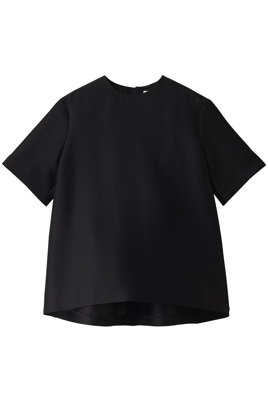 【ジェイドット/j.】のオクタダブルクロスバックタックブラウス インテリア・キッズ・メンズ・レディースファッション・服の通販 founy(ファニー) 　ファッション　Fashion　レディースファッション　Fashion for Women　トップス・カットソー　Cut & Sew Tops　シャツ・ブラウス・オフィスカジュアル　Elegant Blouses & Button-Ups　バッグ　Bags　ショート　Short, Short Length　シンプル　Simple, Minimal　スリーブ　Sleeve, Long Sleeve / Short Sleeve　ハーフ　Half, Half-Length　ブラック|ID: prp329100004290167 ipo3291000000032908042