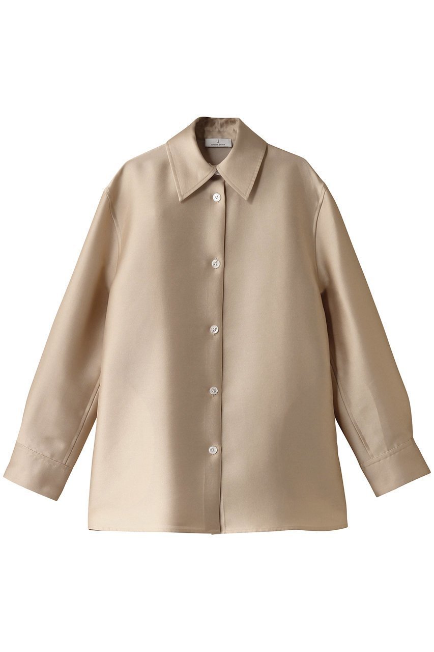 【ジェイドット/j.】のオクタダブルクロスオーバーサイズシャツ インテリア・キッズ・メンズ・レディースファッション・服の通販 founy(ファニー) ファッション Fashion レディースファッション Fashion for Women トップス・カットソー Cut & Sew Tops シャツ・ブラウス・オフィスカジュアル Elegant Blouses & Button-Ups スリーブ Sleeve, Long Sleeve / Short Sleeve ドット Polka Dot, Dot Pattern ロング Long, Long-Length ベージュ|ID: prp329100004290168 ipo3291000000032849951