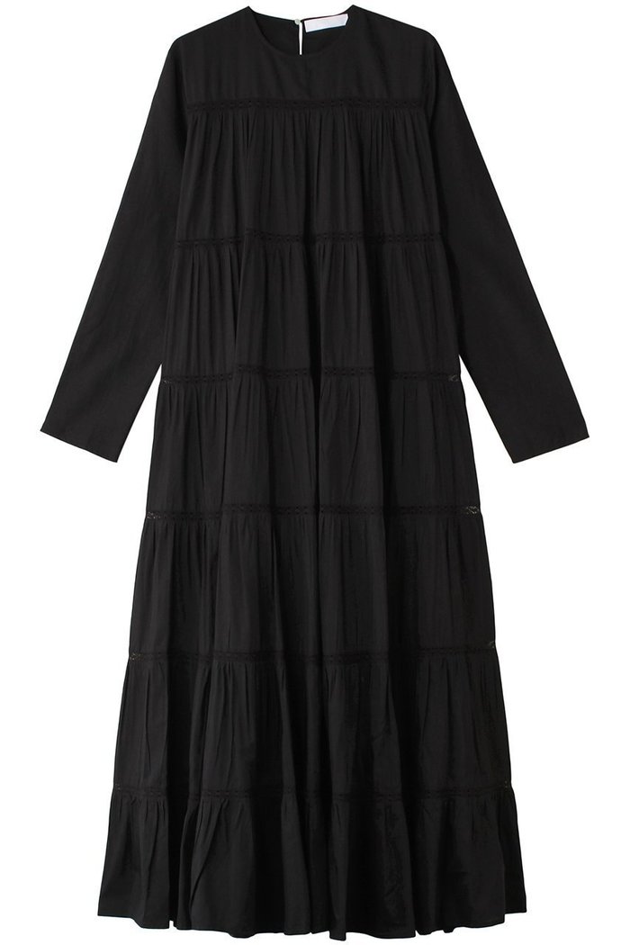 【マーレット/MERLETTE】のMAIDA コットンシルク ティアードマキシドレス インテリア・キッズ・メンズ・レディースファッション・服の通販 founy(ファニー) https://founy.com/ ファッション Fashion レディースファッション Fashion for Women ワンピース Dresses フォーマル・パーティードレス・結婚式用ドレス Elegant & Casual Dresses チュニック Tunic Tops & Dresses くるぶし Ankle-Length なめらか Smooth, Silky Texture シルク Silk, 100% Silk チュニック Tunic, Long Top ドレス Dress, One-Piece マキシ Maxi, Full Length エレガント 上品 Elegant 定番 Standard, Basic Item |ID: prp329100004293795 ipo3291000000032888660