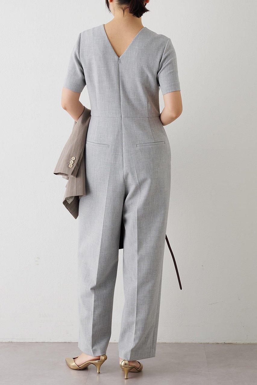 【ウィムガゼット/Whim Gazette】のダブルクロスオールインワン 人気、トレンドファッション・服の通販 founy(ファニー) 　ファッション　Fashion　レディースファッション　Fashion for Women　パンツ　Pants & Trousers　クール　Cool, Chic　ストレッチ　Stretch, Stretchy Fabric　センター　Center, Center Line　エレガント 上品　Elegant　other-5|ID: prp329100004293804 ipo3291000000032906213