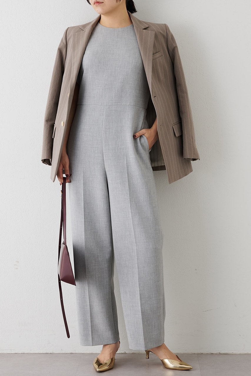 【ウィムガゼット/Whim Gazette】のダブルクロスオールインワン 人気、トレンドファッション・服の通販 founy(ファニー) 　ファッション　Fashion　レディースファッション　Fashion for Women　パンツ　Pants & Trousers　クール　Cool, Chic　ストレッチ　Stretch, Stretchy Fabric　センター　Center, Center Line　エレガント 上品　Elegant　other-6|ID: prp329100004293804 ipo3291000000032906216