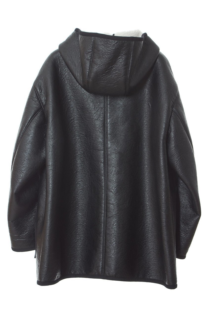 【プレインピープル/PLAIN PEOPLE】のフェイクレザームートンフーディジャケット 人気、トレンドファッション・服の通販 founy(ファニー) 　ファッション　Fashion　レディースファッション　Fashion for Women　アウター　Coat / Outerwear Collection　レディースジャケット・軽アウター　Jackets　シンプル　Simple, Minimal　ジャケット　Jacket, Outerwear　フェイクファー　Faux Fur, Imitation Fur　フェイクレザー　Faux Leather, PU Leather　フランス　France, French　ボンディング　Bonding, Bonded Fabric　other-2|ID: prp329100004293808 ipo3291000000032927279