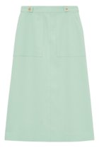 【アナイ/ANAYI】のブライトツイルポケット スカート 人気、トレンドファッション・服の通販 founy(ファニー) ファッション Fashion レディースファッション Fashion for Women スカート Skirts ロングスカート Long Skirts / Maxi & Midi Skirts タイトスカート Pencil Skirt, Tight Skirt ツイル Twist, Twisted Detail パッチ Patch, Appliqué ポケット Pocket, Pocket Detail メタル Metal, Metal Parts ロング Long, Long-Length 再入荷 Restock / Back in Stock thumbnail グリーン|ID: prp329100004293815 ipo3291000000035054828