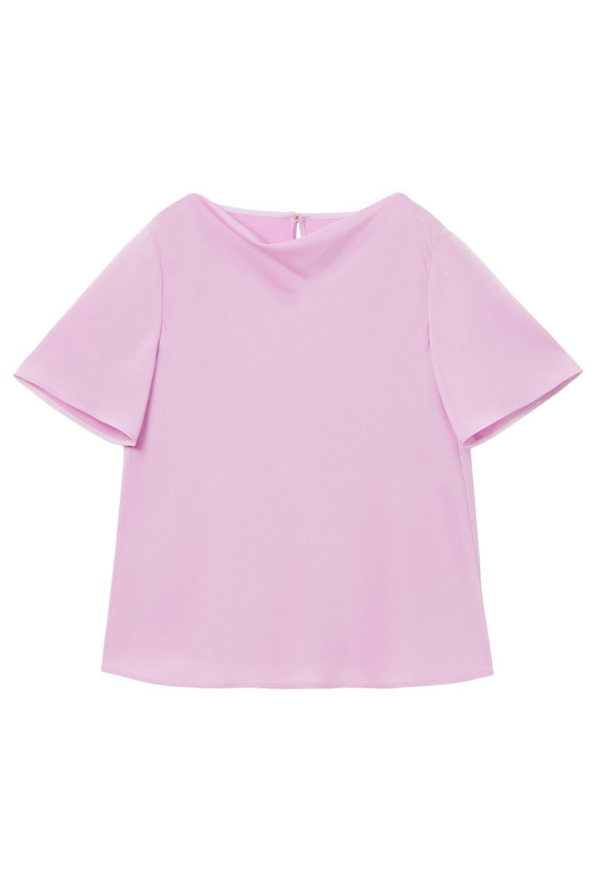 【アナイ/ANAYI】のトリアセサテンドレープTブラウス 人気、トレンドファッション・服の通販 founy(ファニー) 　ファッション　Fashion　レディースファッション　Fashion for Women　トップス・カットソー　Cut & Sew Tops　シャツ・ブラウス・オフィスカジュアル　Elegant Blouses & Button-Ups　インナー　Innerwear　ウォッシャブル　Machine Washable　サテン　Satin, Glossy Fabric　ショート　Short, Short Length　ジャケット　Jacket, Outerwear　スリーブ　Sleeve, Long Sleeve / Short Sleeve　ドレープ　Drape, Draping Fabric　バイアス　Bias, Diagonal Cut　ラグジュアリー　Luxury, Elegant　エレガント 上品　Elegant　再入荷　Restock / Back in Stock　半袖　Short Sleeve, Half Sleeve　 other-1|ID: prp329100004293820 ipo3291000000035054690