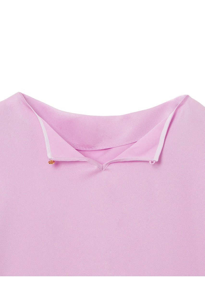 【アナイ/ANAYI】のトリアセサテンドレープTブラウス 人気、トレンドファッション・服の通販 founy(ファニー) 　ファッション　Fashion　レディースファッション　Fashion for Women　トップス・カットソー　Cut & Sew Tops　シャツ・ブラウス・オフィスカジュアル　Elegant Blouses & Button-Ups　インナー　Innerwear　ウォッシャブル　Machine Washable　サテン　Satin, Glossy Fabric　ショート　Short, Short Length　ジャケット　Jacket, Outerwear　スリーブ　Sleeve, Long Sleeve / Short Sleeve　ドレープ　Drape, Draping Fabric　バイアス　Bias, Diagonal Cut　ラグジュアリー　Luxury, Elegant　エレガント 上品　Elegant　再入荷　Restock / Back in Stock　半袖　Short Sleeve, Half Sleeve　other-5|ID: prp329100004293820 ipo3291000000035054695