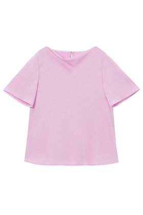 【アナイ/ANAYI】のトリアセサテンドレープTブラウス 人気、トレンドファッション・服の通販 founy(ファニー) ファッション Fashion レディースファッション Fashion for Women トップス・カットソー Cut & Sew Tops シャツ・ブラウス・オフィスカジュアル Elegant Blouses & Button-Ups インナー Innerwear ウォッシャブル Machine Washable サテン Satin, Glossy Fabric ショート Short, Short Length ジャケット Jacket, Outerwear スリーブ Sleeve, Long Sleeve / Short Sleeve ドレープ Drape, Draping Fabric バイアス Bias, Diagonal Cut ラグジュアリー Luxury, Elegant エレガント 上品 Elegant 半袖 Short Sleeve, Half Sleeve |ID:prp329100004293820