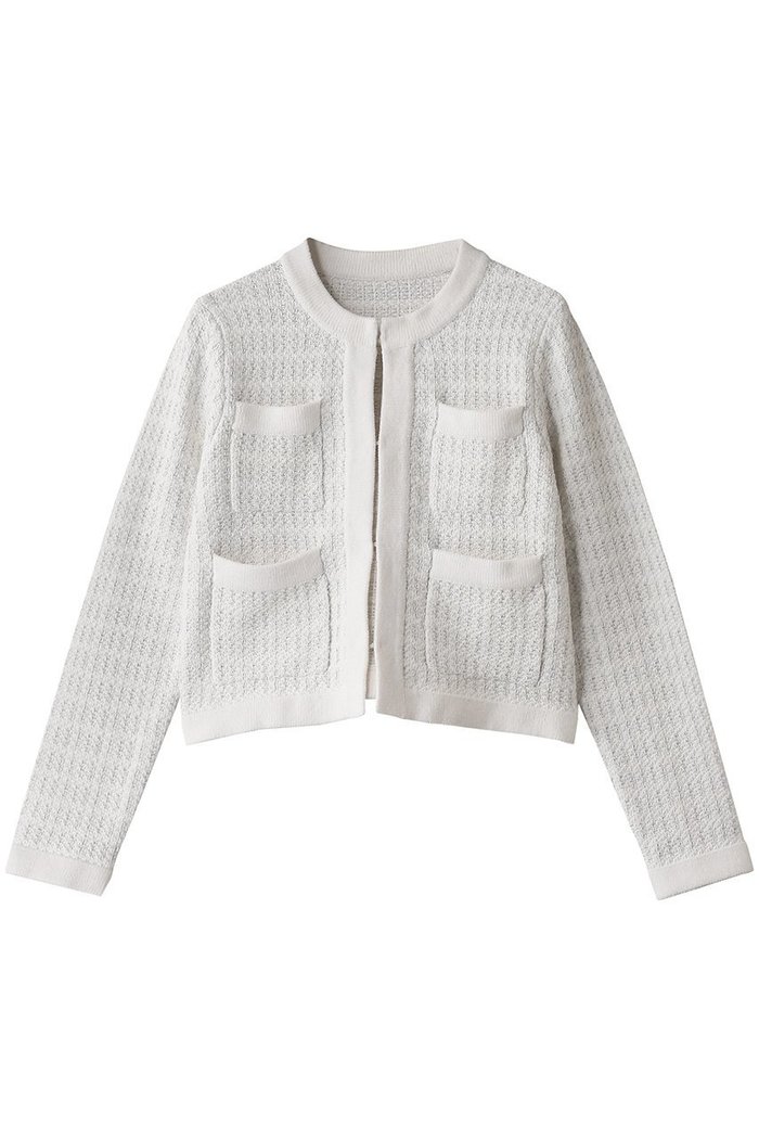 【アルアバイル/allureville】の【Loulou Willoughby】ツィードニットジャケット インテリア・キッズ・メンズ・レディースファッション・服の通販 founy(ファニー) https://founy.com/ ファッション Fashion レディースファッション WOMEN アウター Coat Outerwear ジャケット Jackets カーディガン Cardigan ジャケット Jacket ツィード Tweed フォーマル Formal フロント Front ポケット Pocket エレガント 上品 Elegant |ID: prp329100004293822 ipo3291000000029788520