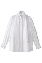 【アルアバイル/allureville】のオーガンザボウブラウス 人気、トレンドファッション・服の通販 founy(ファニー) ファッション Fashion レディースファッション Fashion for Women トップス・カットソー Cut & Sew Tops シャツ・ブラウス・オフィスカジュアル Elegant Blouses & Button-Ups なめらか Smooth, Silky Texture インナー Innerwear オーガンジー Organza Fabric スリーブ Sleeve, Long Sleeve / Short Sleeve リボン Ribbon, Bow ロング Long, Long-Length エレガント 上品 Elegant thumbnail ホワイト|ID: prp329100004293823 ipo3291000000032883766