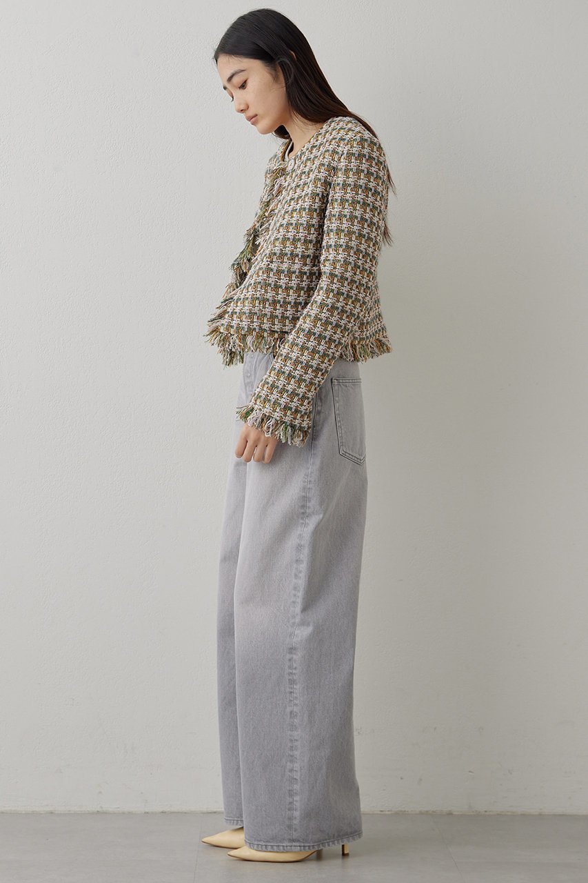 【ウィムガゼット/Whim Gazette】の【LINTON】ツィードジャケット 人気、トレンドファッション・服の通販 founy(ファニー) 　ファッション　Fashion　レディースファッション　Fashion for Women　アウター　Coat / Outerwear Collection　レディースジャケット・軽アウター　Jackets　ヴィンテージ　Vintage Style　コンパクト　Compact, Small Size　ジャケット　Jacket, Outerwear　ダウン　Down, Puffer　ツイード／ツィード　Choker, Choker Necklace　ツイード　Twill, Twill Weave　デニム　Denim, Jeans Material　トレンド　Trend, Trending Now　ミックス　Mix, Mixed Style　おすすめ　Recommended / Our Picks　other-3|ID: prp329100004293830 ipo3291000000032963683