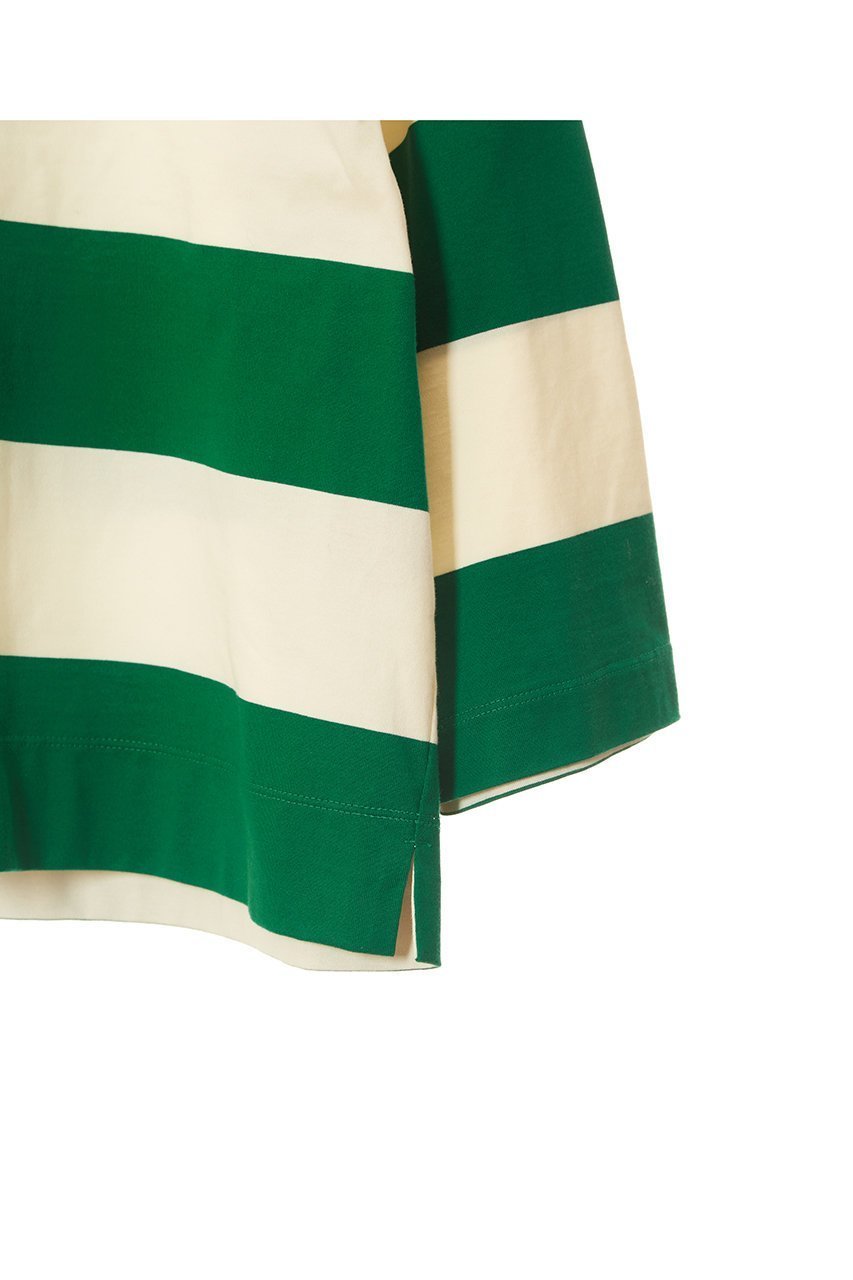 【プレインピープル/PLAIN PEOPLE】のビッグボーダー七分袖プルオーバー 人気、トレンドファッション・服の通販 founy(ファニー) 　ファッション　Fashion　レディースファッション　Fashion for Women　トップス・カットソー　Cut & Sew Tops　シャツ・ブラウス・オフィスカジュアル　Elegant Blouses & Button-Ups　ロングTシャツ・Tシャツ　Longline T-Shirts & Tees　カジュアルプルオーバー・ニットトップス　Pullovers & Knit Tops / Casual Pullovers　カットソー・ベーシックTシャツ　Cut-and-Sewn Tops / Stretch Tees & Basics　コンパクト　Compact, Small Size　ショート　Short, Short Length　シルケット　Silket, Silky Cotton　スリーブ　Sleeve, Long Sleeve / Short Sleeve　バランス　Balance, Style Balance　ビッグ　Big, Oversized　ボーダー　Border, Stripe　モダン　Modern, Contemporary　ランダム　Random, Irregular　エレガント 上品　Elegant　other-3|ID: prp329100004293832 ipo3291000000035041389