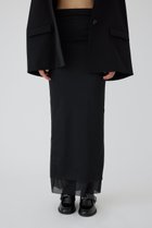 【リムアーク/RIM.ARK】のTransparent layered SK/スカート 人気、トレンドファッション・服の通販 founy(ファニー) ファッション Fashion レディースファッション Fashion for Women スカート Skirts ロングスカート Long Skirts / Maxi & Midi Skirts インナー Innerwear ストレッチ Stretch, Stretchy Fabric レギンス Leggings, Stretch Pants ロング Long, Long-Length thumbnail ブラック|ID: prp329100004293834 ipo3291000000034970742