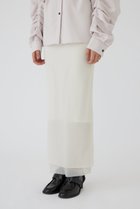 【リムアーク/RIM.ARK】のTransparent layered SK/スカート 人気、トレンドファッション・服の通販 founy(ファニー) ファッション Fashion レディースファッション Fashion for Women スカート Skirts ロングスカート Long Skirts / Maxi & Midi Skirts インナー Innerwear ストレッチ Stretch, Stretchy Fabric レギンス Leggings, Stretch Pants ロング Long, Long-Length thumbnail ホワイト|ID: prp329100004293834 ipo3291000000034970743