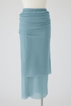 【リムアーク/RIM.ARK】のTransparent layered SK/スカート 人気、トレンドファッション・服の通販 founy(ファニー) ファッション Fashion レディースファッション Fashion for Women スカート Skirts ロングスカート Long Skirts / Maxi & Midi Skirts インナー Innerwear ストレッチ Stretch, Stretchy Fabric レギンス Leggings, Stretch Pants ロング Long, Long-Length thumbnail ライトブルー|ID: prp329100004293834 ipo3291000000034970744